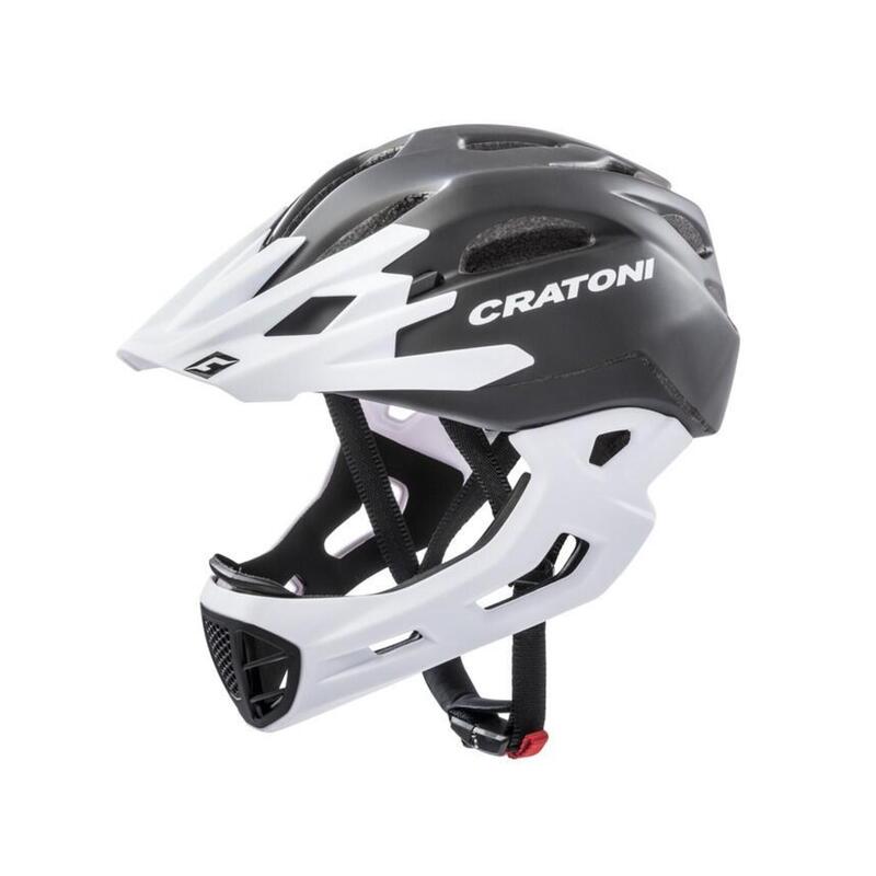 CRATONI Casco bici freeride C-Maniac nero/bianco opaco