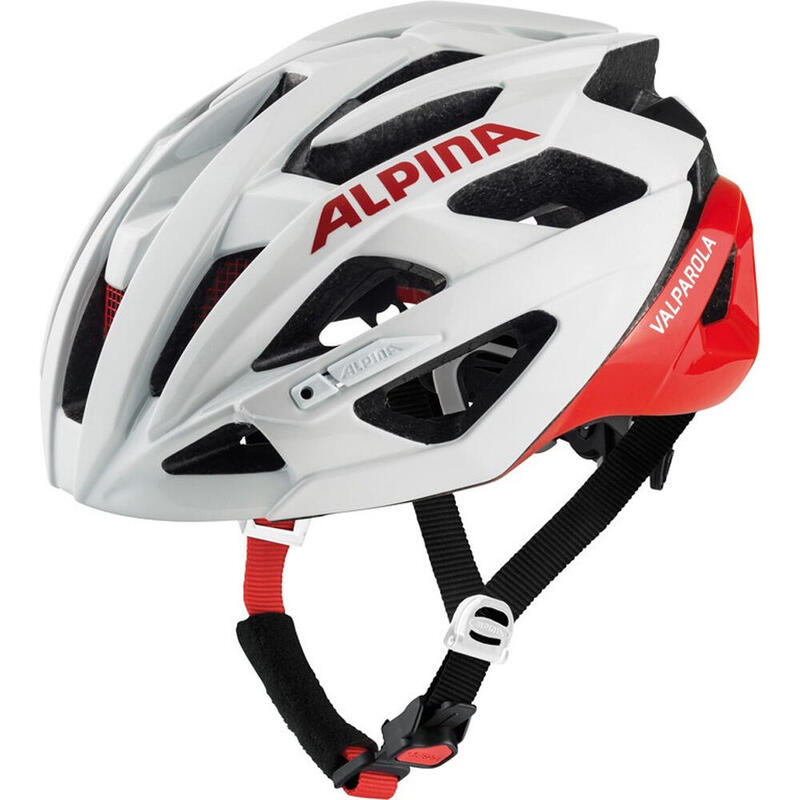 Alpina Helm Valparola White-Red 51-56cm