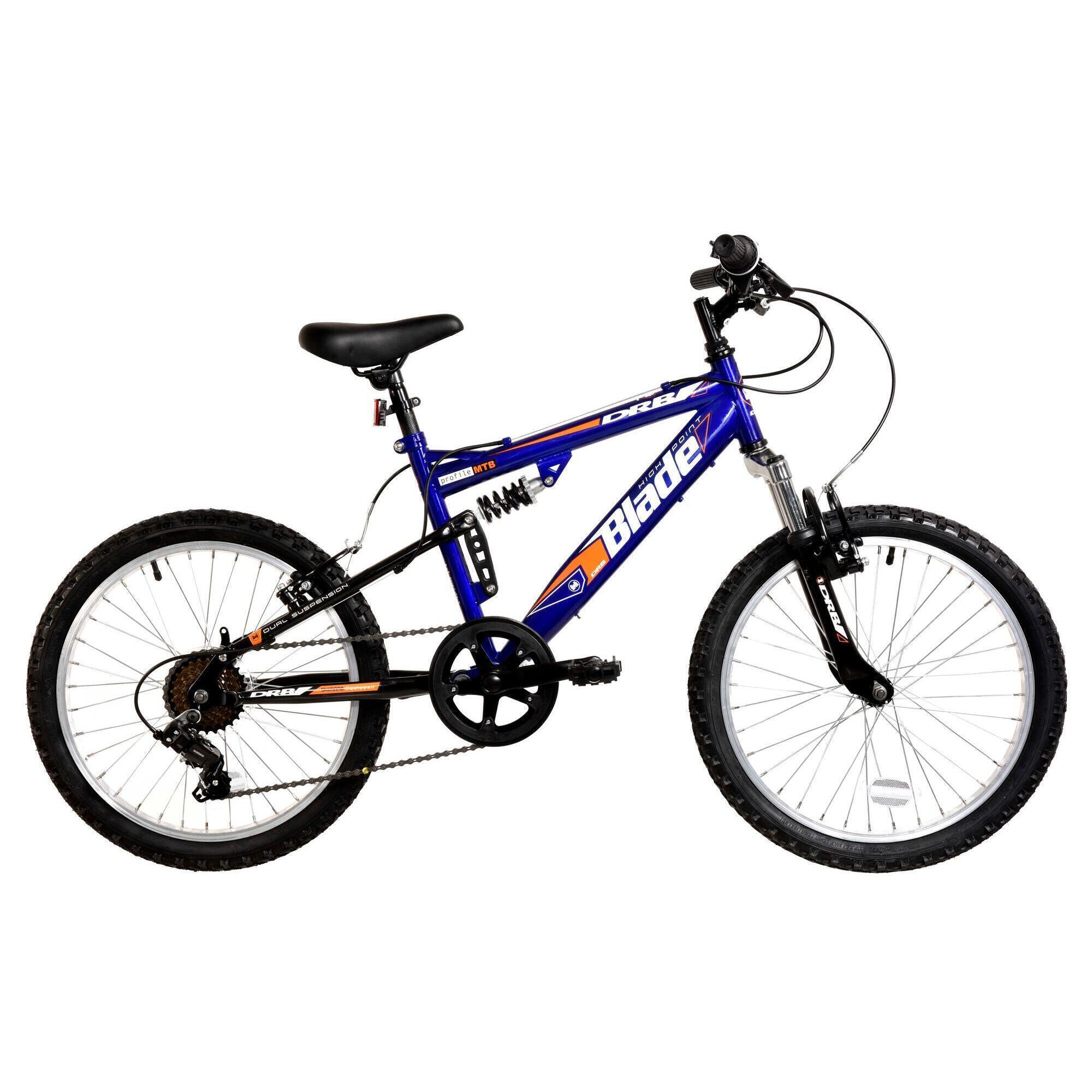 DALLINGRIDGE Dallingridge Blade Junior Full Sus Mountain Bike, 20In Wheel - Metallic Blue