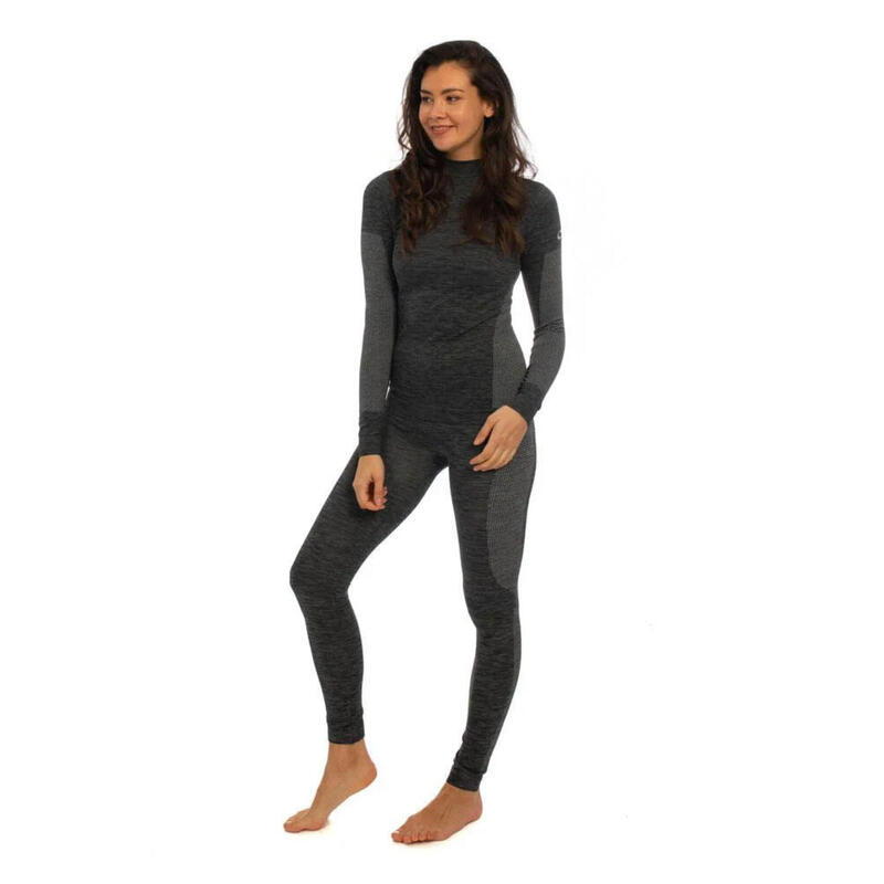 Heatkeeper Sous-vêtements de ski thermiques Femme Premium Noir