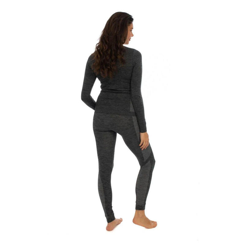 Heatkeeper Sous-vêtements de ski thermiques Femme Premium Noir