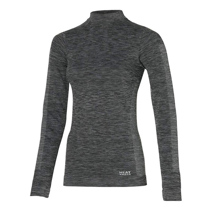 Heat Keeper Thermoshirt Lange Mouw Dames Premium Zwart Melange