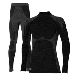 Heatkeeper Sous Vetement Thermique Ensemble Ski Homme Premium Noir