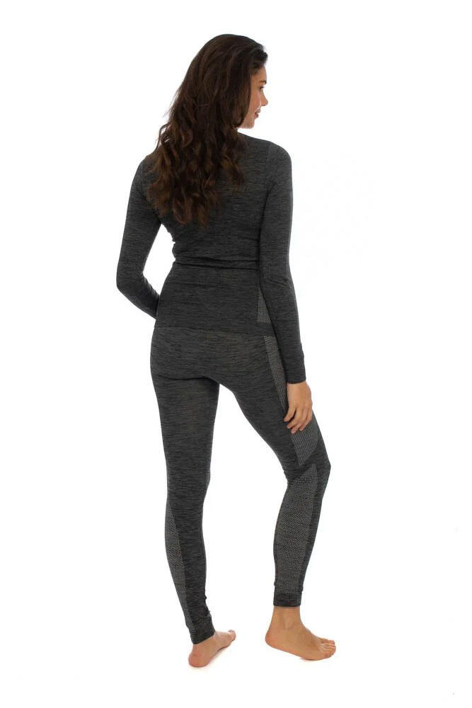 Mallas Térmicas para Mujer Heat Keeper Premium Negro Melange 6/7
