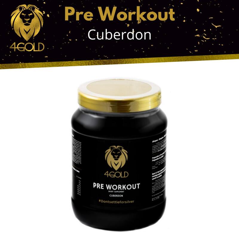 4Gold Pre Workout, voor uithoudingsvermogen voor het sporten, Cuberdon 400 g
