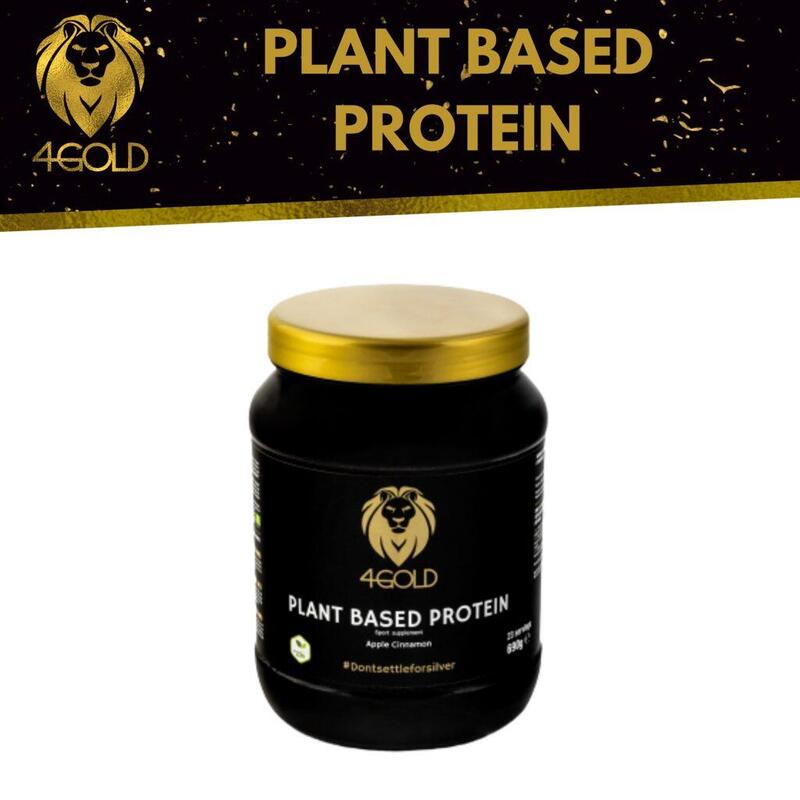 4Gold Protéines Végétale, croissance de la masse musculaire, Pomme Cannelle 690g