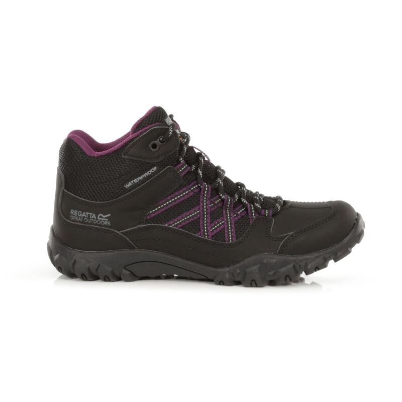 Lady Edgepoint Dames Hiking Wandelschoenen - Zwart / paars