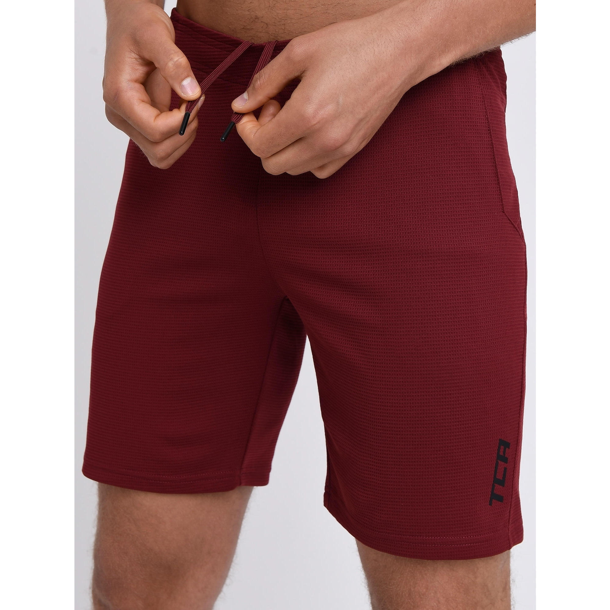 Men's Aeron Running Shorts with Pockets - Cabernet 3/5