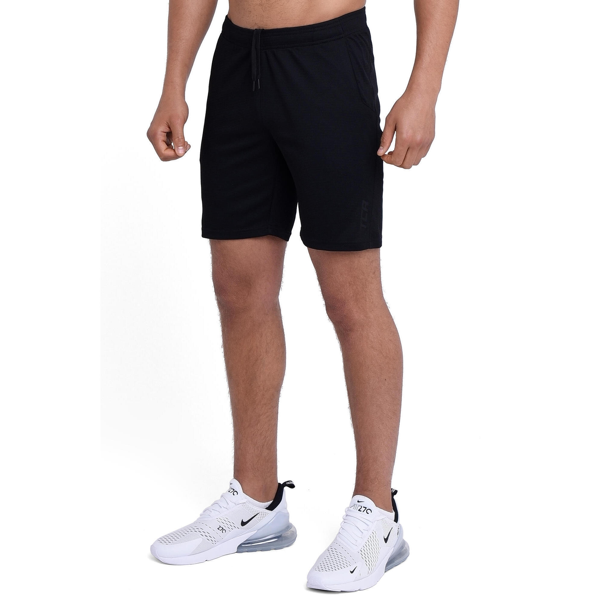 Men's Aeron Running Shorts with Pockets - Black Stealth 1/5
