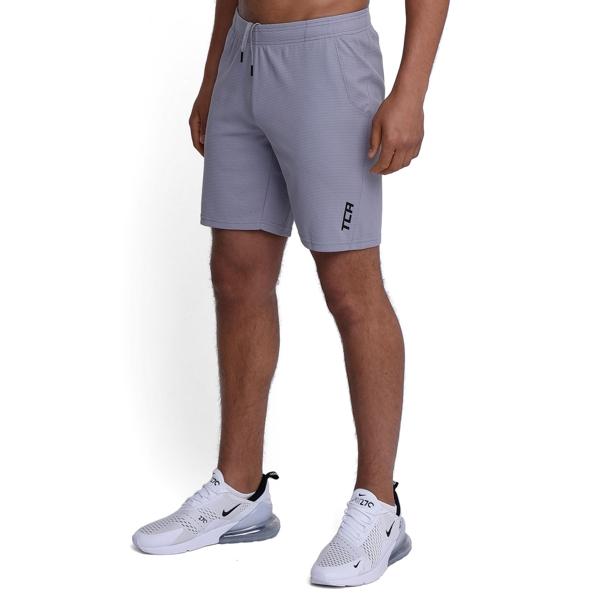 TCA Men's Aeron Running Shorts with Pockets - Cool Grey