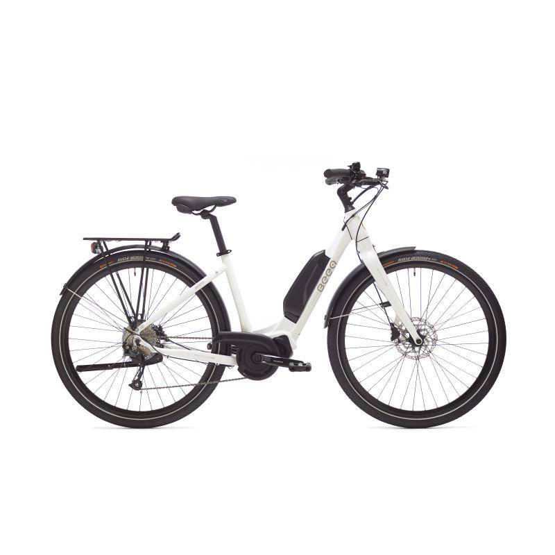 VÉLO DE VILLE ÉLECTRIQUE BEEQ C500 CADRE BAS BLANC