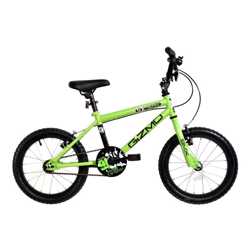 XN Gizmo 16In BMX Style Kids Bike - Lime Green
