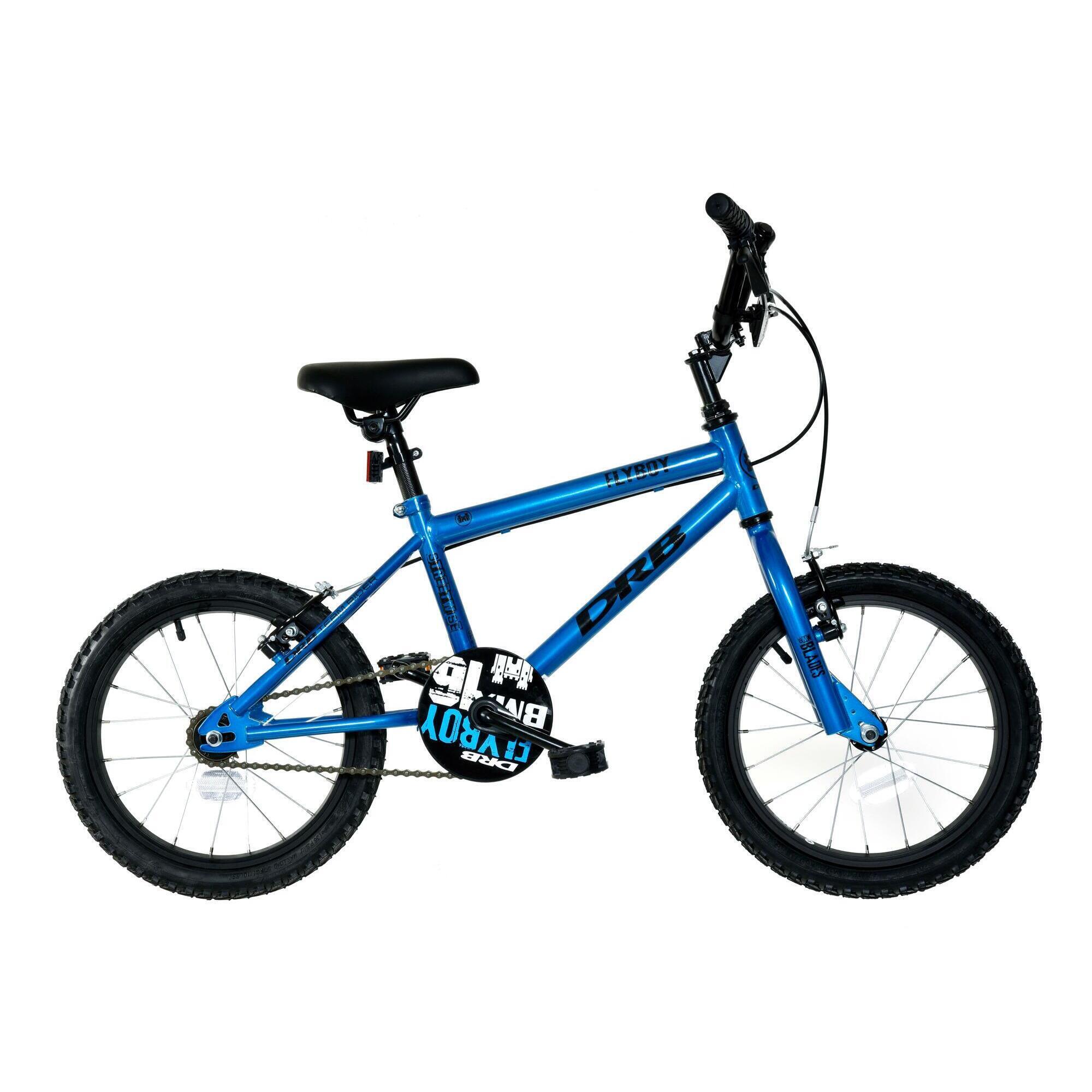 Dallingridge Flyboy 16In BMX Style Kids Bike Gloss Space Blue