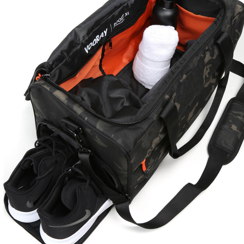 Boost Duffel Bag XL-32L -borsa sportiva con scomparto per scarpe (Abstract Camo)