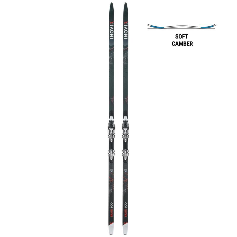 Tweedehands Ski's voor skatinglanglaufen 900 Medium Camber Rottefella Xcelerator