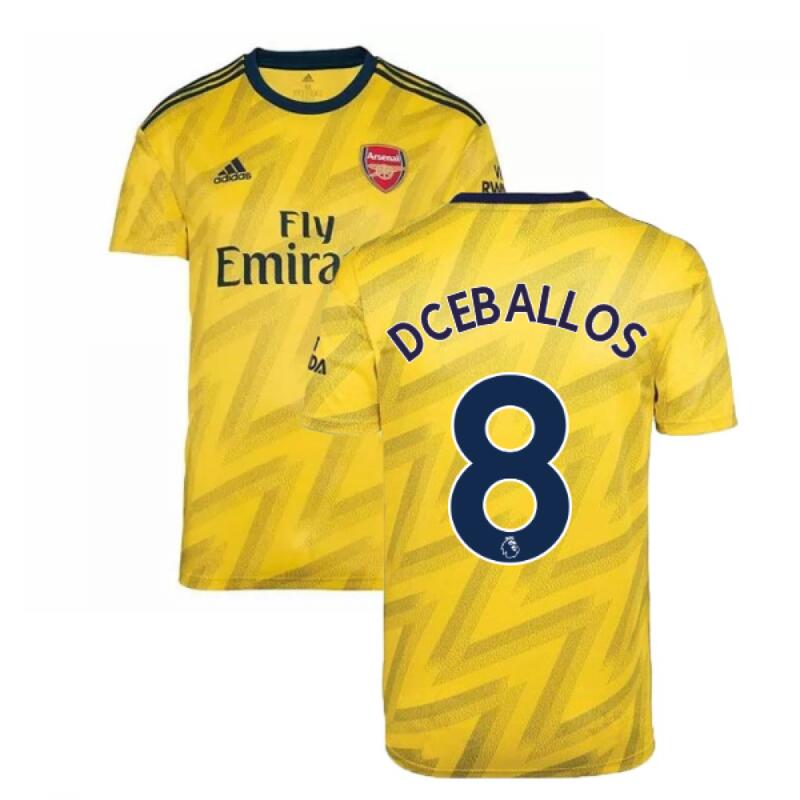 2019-2020 Arsenal Adidas Away Football Shirt (D Ceballos 8)