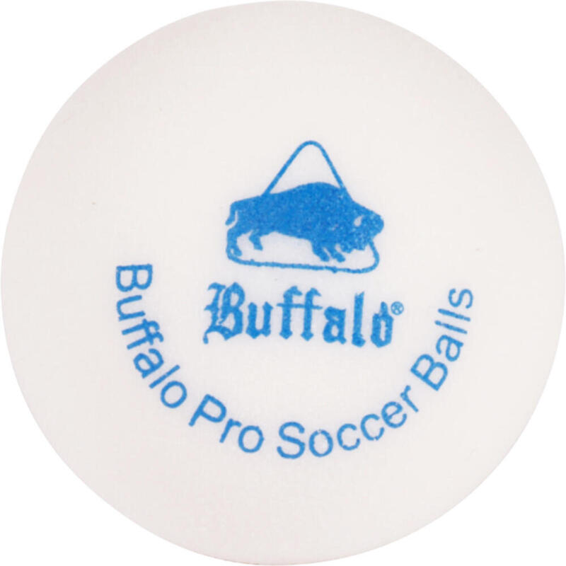 Set de balles de football de table Buffalo Pro/6pcs blanc