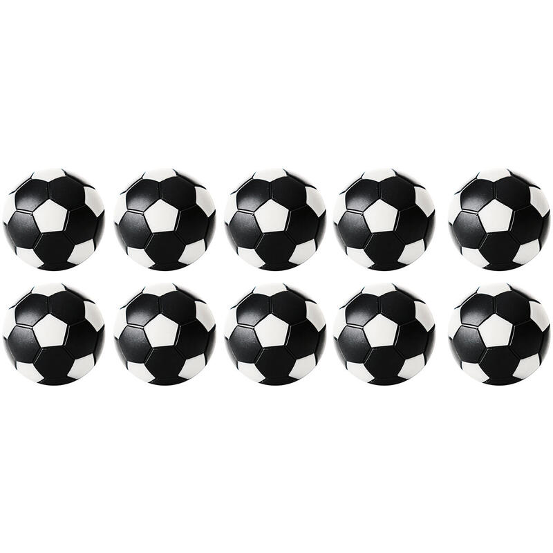 Pelotas mini de fútbol de repuesto para futbolín, en blanco y negro, set de  12