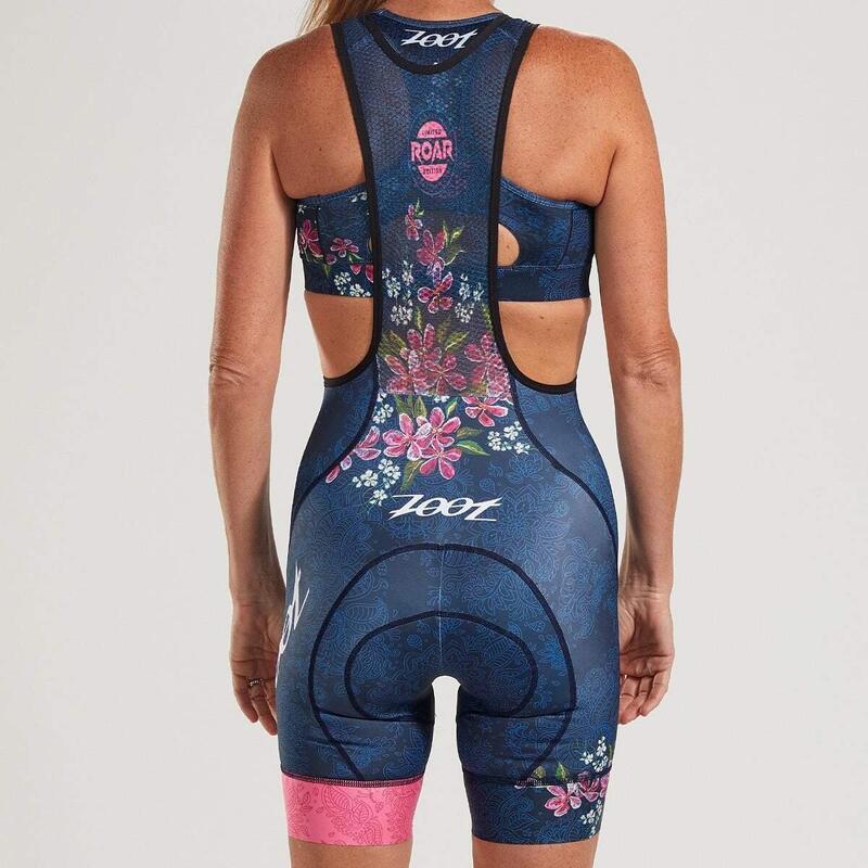 Culotte Ciclismo corto con tirantes Mujer ZOOR LTD Blue Roar Azul