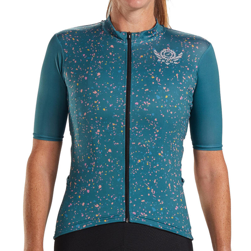 Maillot Ciclismo manga corta Mujer ZOOT RECON-JADE Azul