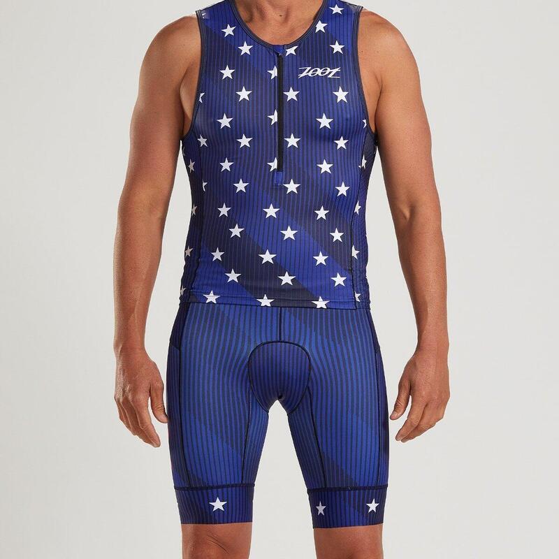 Camiseta Triatlon Sin mangas Transpirable Hombre ZOOT LTD Azul