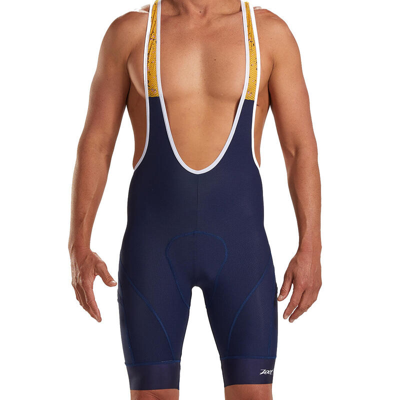 ZOOT Mens Recon Cycle Bib - Denim -