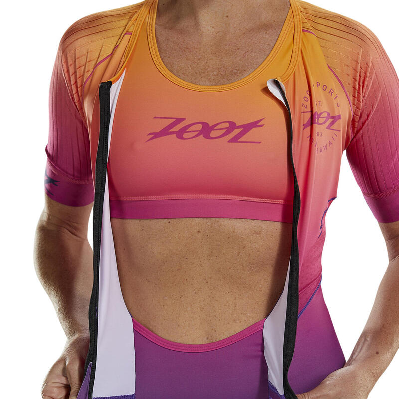 Triathlon-Anzug Damen Aero Triathlon Rennanzug Style Sunset ZOOT