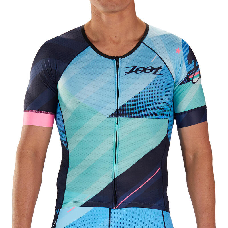 Maillot Triatlon Manga corta Hombre ZOOT AERO CALI Azul