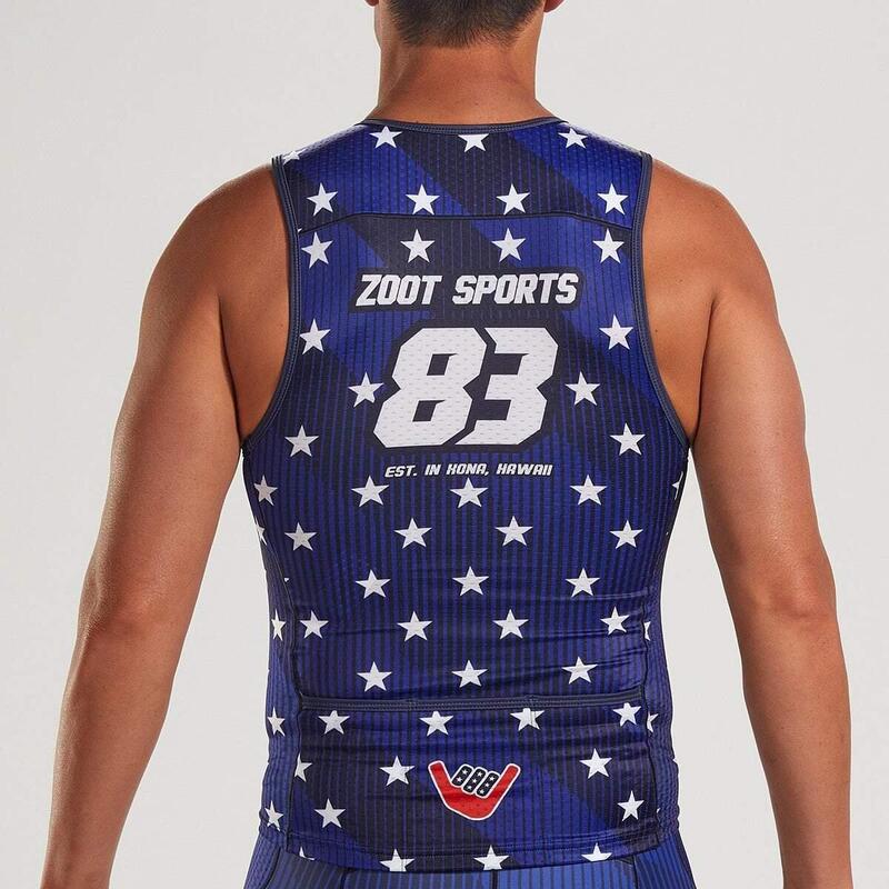 Kurzarm Trikot Herren LTD Tri Tank - Stars & Stripes ZOOT