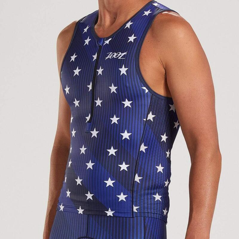 Kurzarm Trikot Herren LTD Tri Tank - Stars & Stripes ZOOT