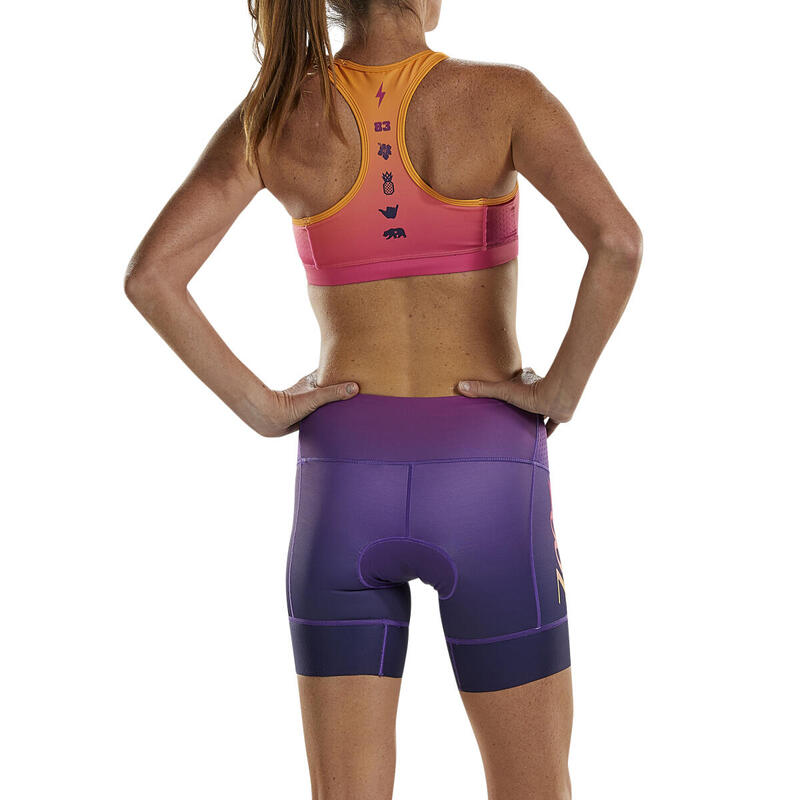 Triatlón femenino de 4 pulgadas al estilo de los pantalones al atardecer ZOOT