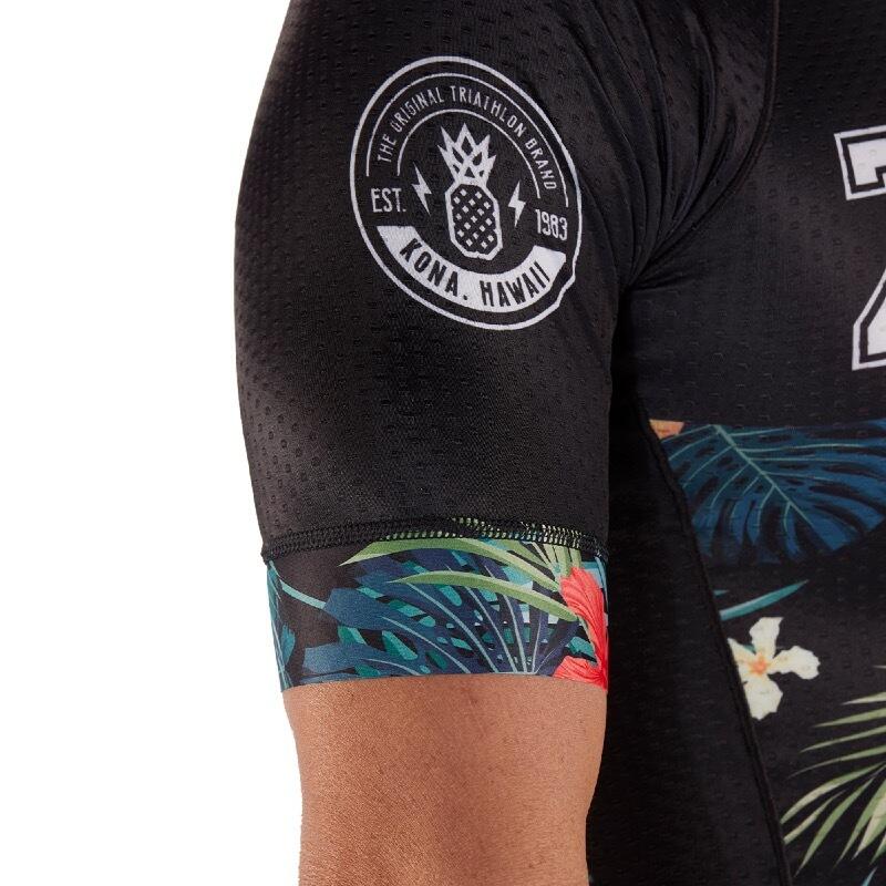 Maillot Triatlon Manga corta Hombre ZOOT AERO 83 Negro Estampado