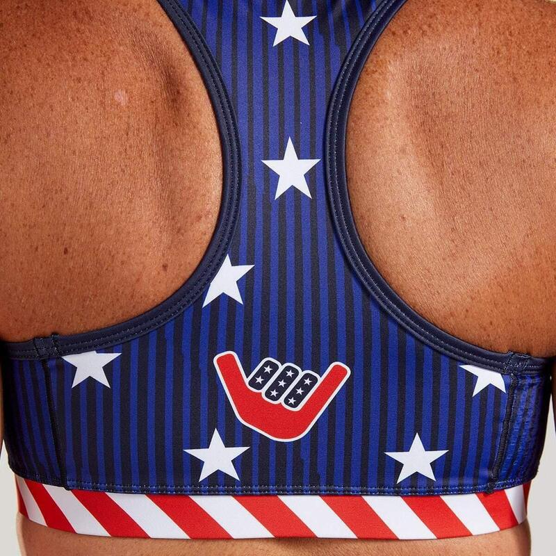 Kurzarm Trikot Damen LTD Tri Bra - Stars & Stripes ZOOT