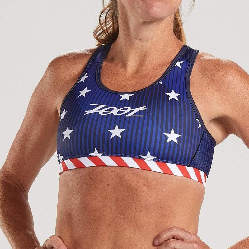 Kurzarm Trikot Damen LTD Tri Bra - Stars & Stripes ZOOT