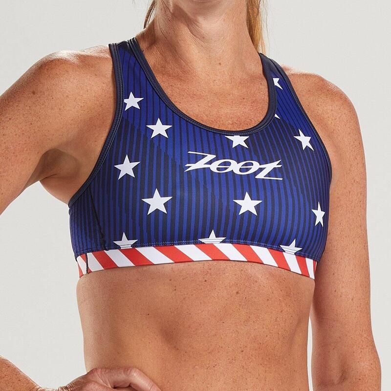 Kurzarm Trikot Damen LTD Tri Bra - Stars & Stripes ZOOT