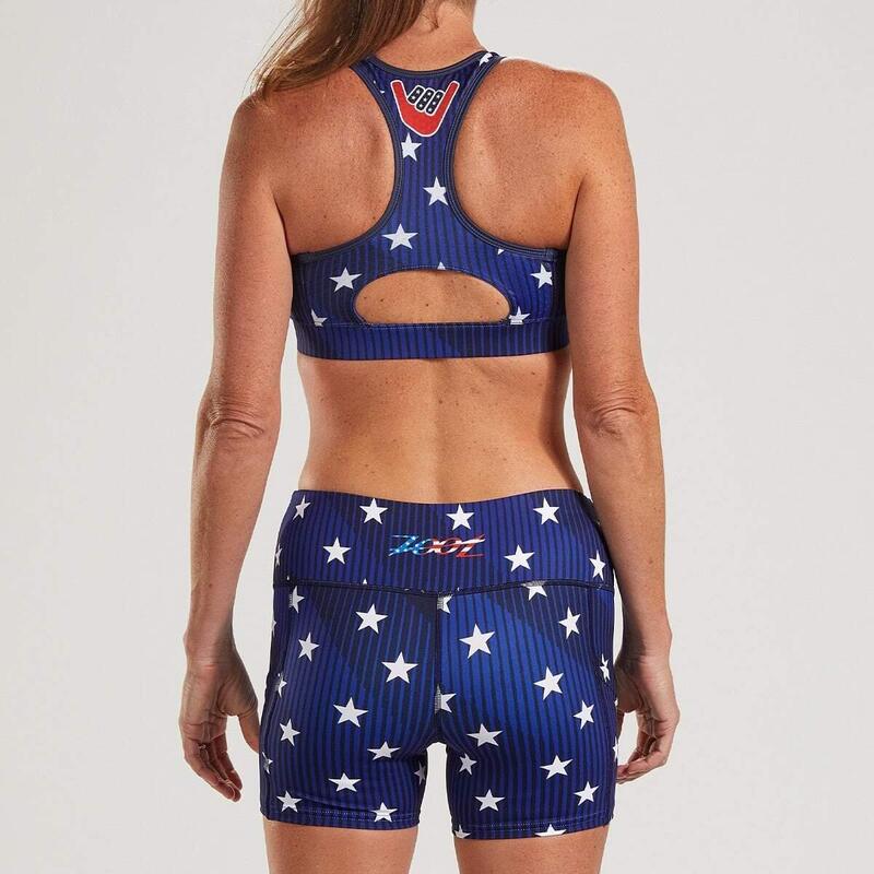 Fond de triathlon Femme LTD Pulse Short Short de course - Stars & Stripes ZOOT