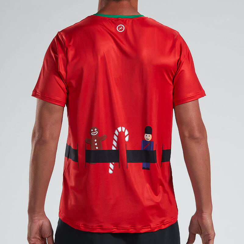Camiseta Running Manga corta Transpirable Hombre ZOOT LTD TEE Rojo