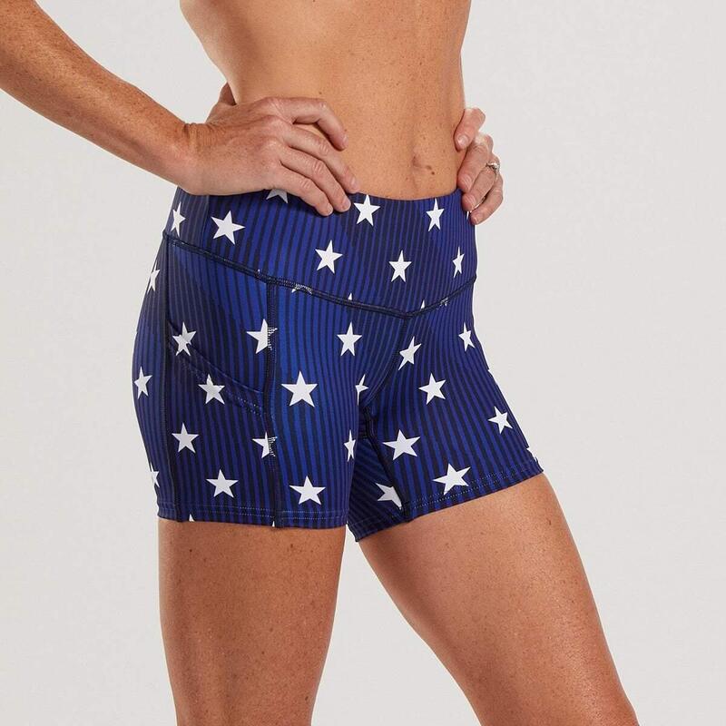Mujer LTD Pulse Short Pantalones cortos para correr - Stars & Stripes ZOOT