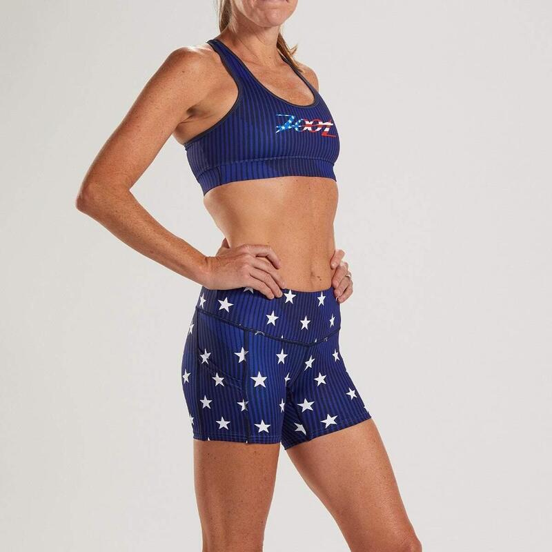Mujer LTD Pulse Short Pantalones cortos para correr - Stars & Stripes ZOOT
