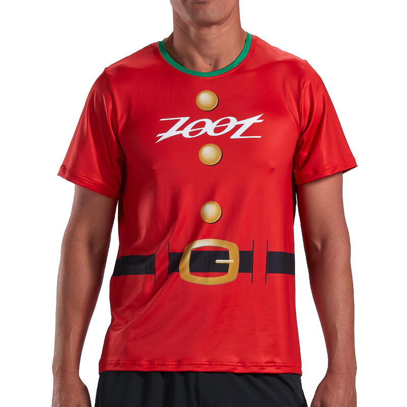 Camiseta Running Manga corta Transpirable Hombre ZOOT LTD TEE Rojo