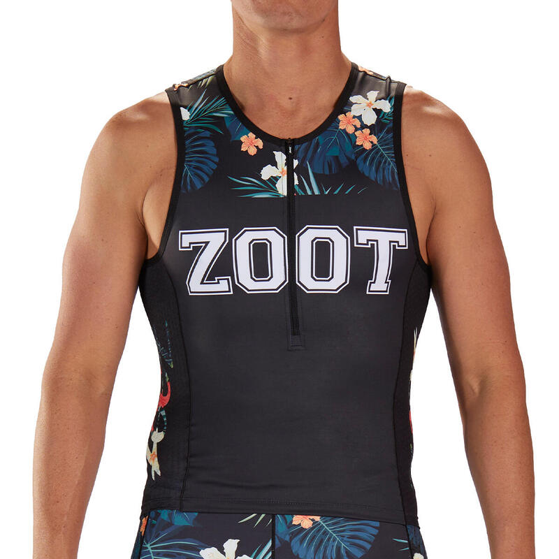 Camiseta Triatlon Sin mangas Hombre ZOOT 83 Negro