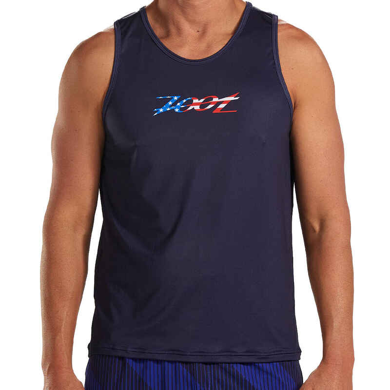 Ärmelloses Sporttrikot Herren LTD Run Singlet - Stars & Stripes ZOOT