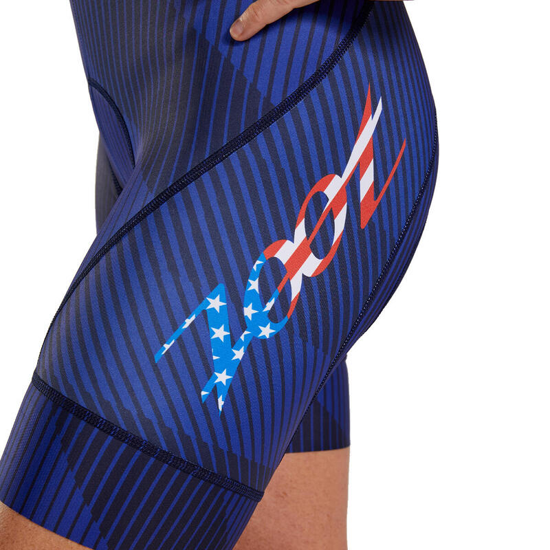 Fond de triathlon Femme LTD Short de cyclisme rembourré avec bretelles - Stars &