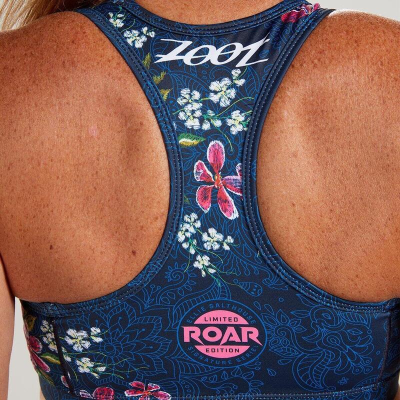 Sujetador deportivo Triatlon Mujer ZOOT LTD Azul Estampado