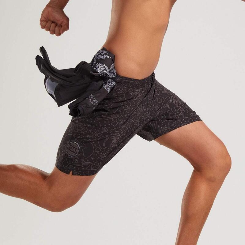 Pantalones cortos LTD Running 7" para hombre - Black Roar ZOOT