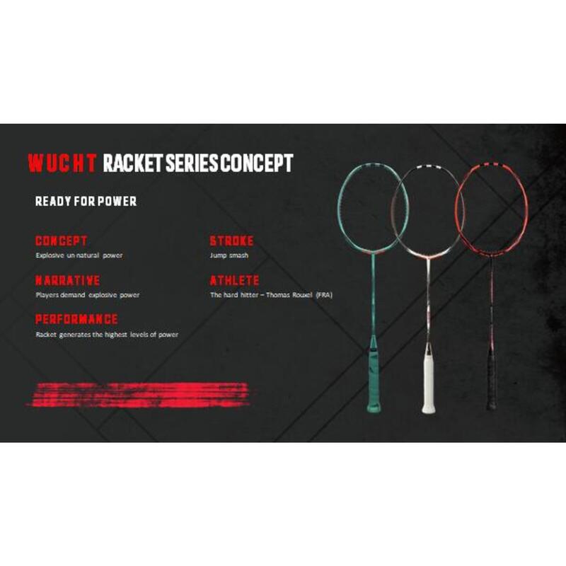 wucht P7  Ice Mint - 3U G5 Unstrung Badminton Racket with racket bag