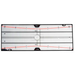 Pure2Improve putting spiegel 53,5 x 20,5 cm glas zwart 2-delig