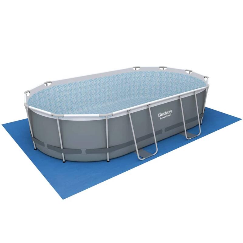 Bestway Ensemble de piscine ovale Power Steel 488x305x107 cm 56448