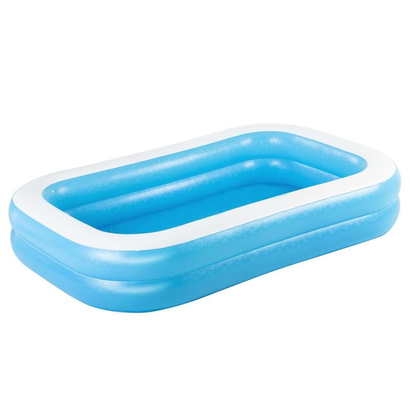 Piscina insuflável retangular 262x175x51cm azul e branco Bestway