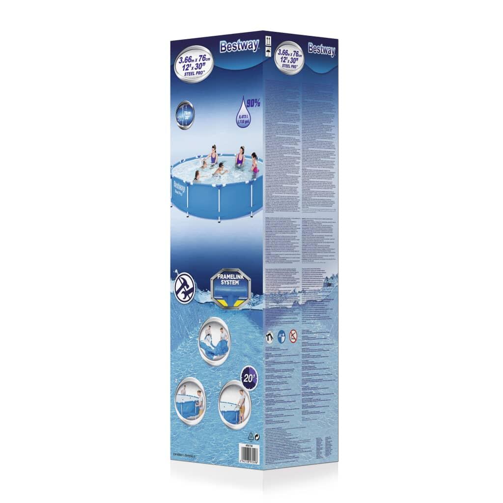 Bestway Steel Pro Above-ground pool kit r onde 3,66 m x 76 cm